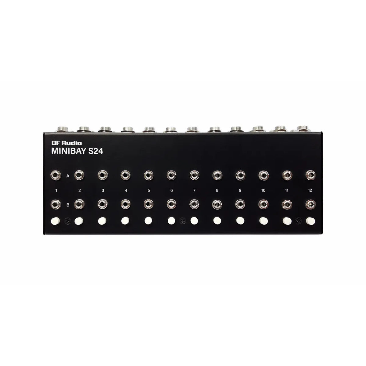 DF Audio Minibay S24 TRS-patchbay med 24 punkter, ovansida