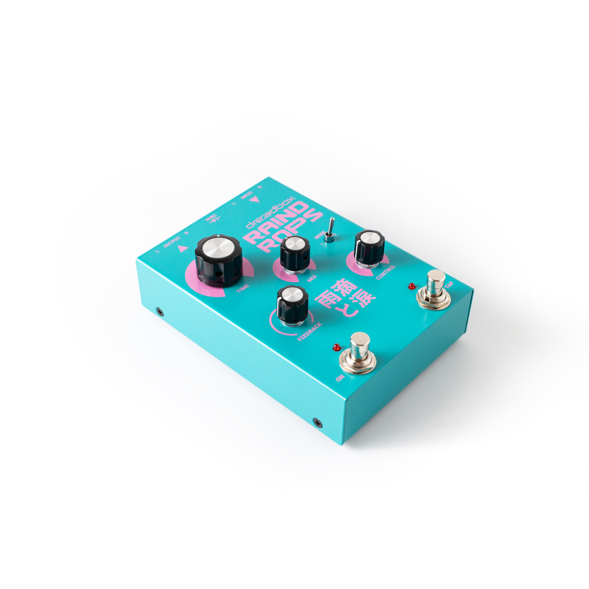 Dreadbox Raindrops pedal, vinklad vy